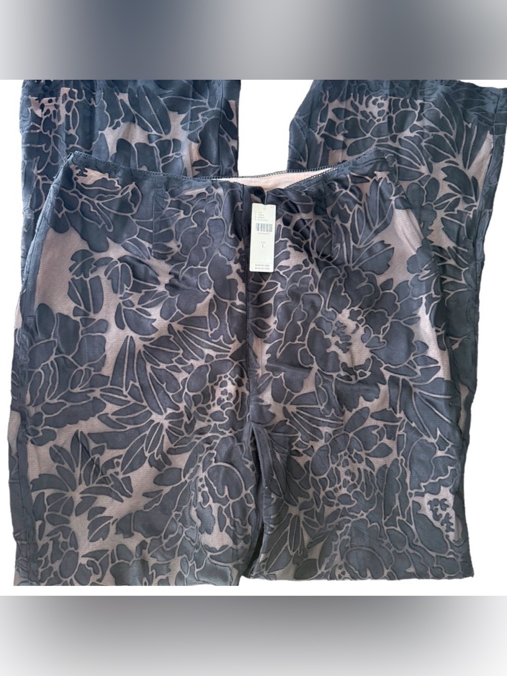 Anthropologie TND Fleur Noir Sheer Lace Pants Size Large NWT - Picture 3 of 7